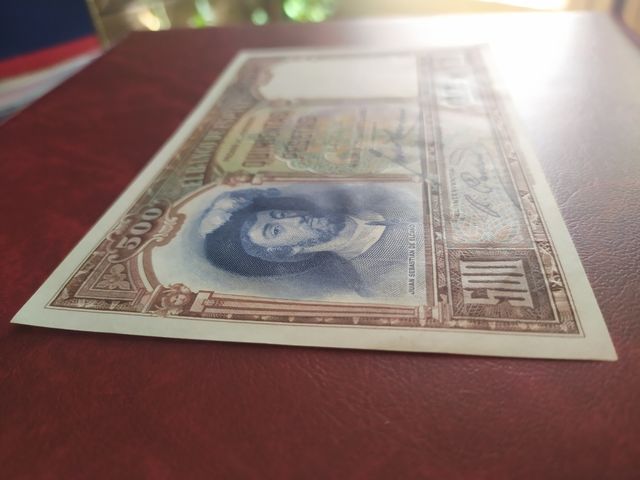 Billete de 500 pesetas de 1931. SIN CIRCULAR.
