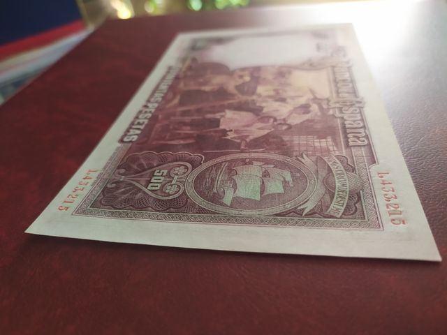 Billete de 500 pesetas de 1931. SIN CIRCULAR.