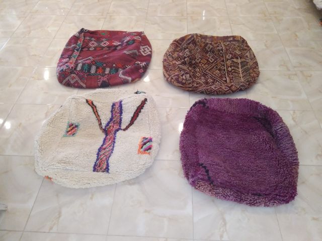 Assento Estofado Puff Berber