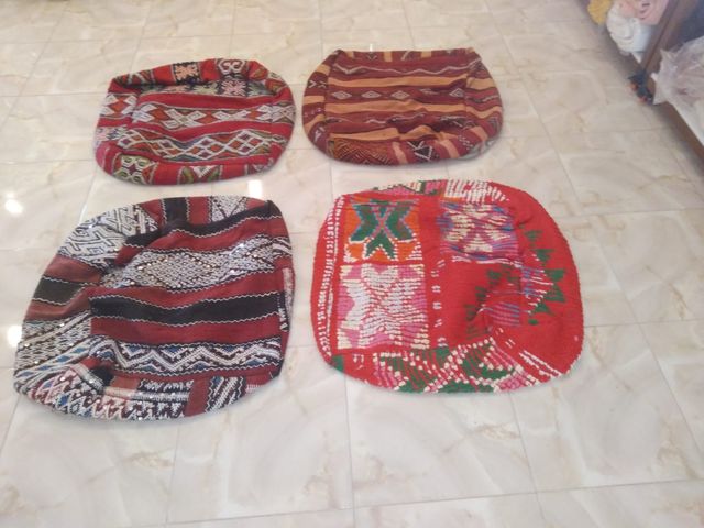 Assento Estofado Puff Berber