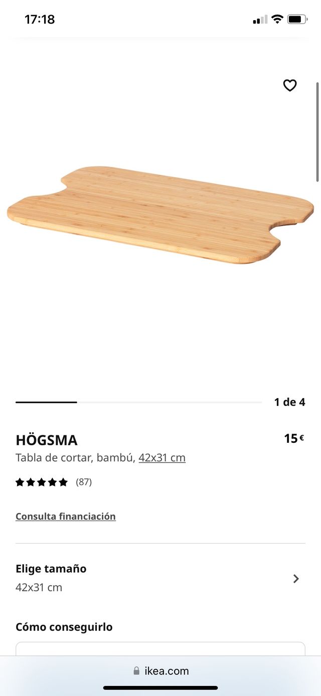 Tabla Ikea de segunda mano por 5 EUR en Madrid en WALLAPOP