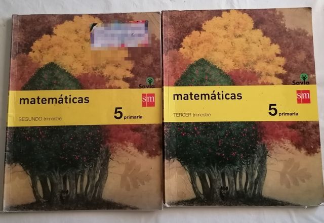 Libro Matemáticas 5 Primaria Ed.SM 1,2,3 Trimestre