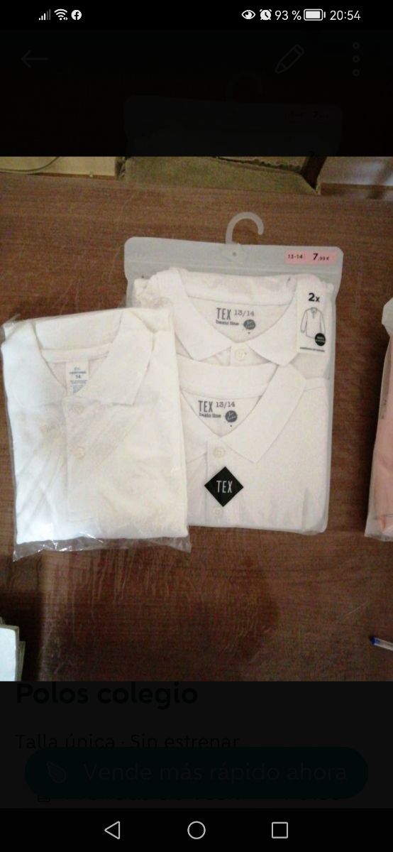 Camisas Polos blancos colegio. OPORTUNIDAD