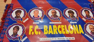 Banderin FC Barcelone 1994-1995 – Grand Et Ancien, Tetracampeon