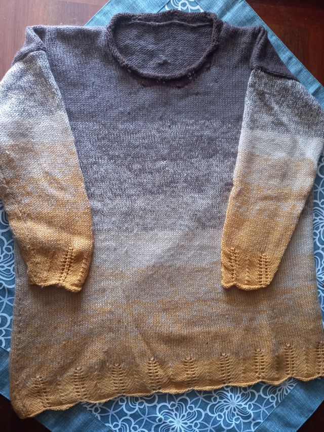 maglione lana fatto a mano donna