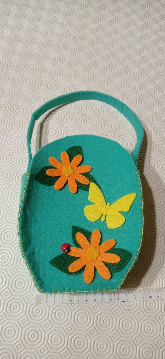 borsa in feltro fatta a mano