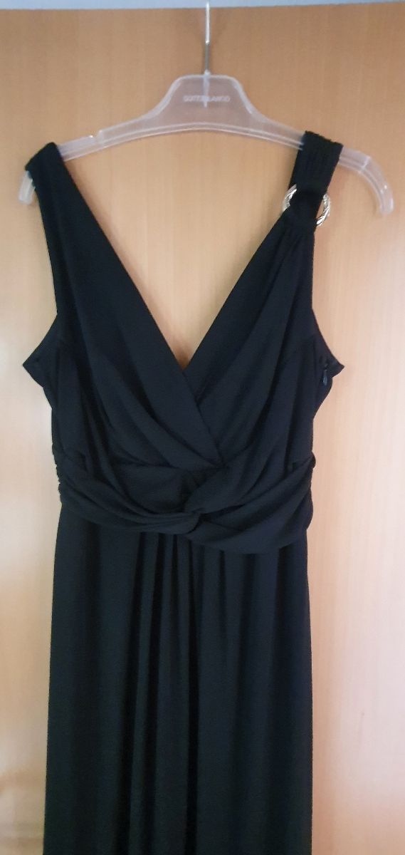 VESTIDO FIESTA NEGRO TINTORETO, TALLA 42