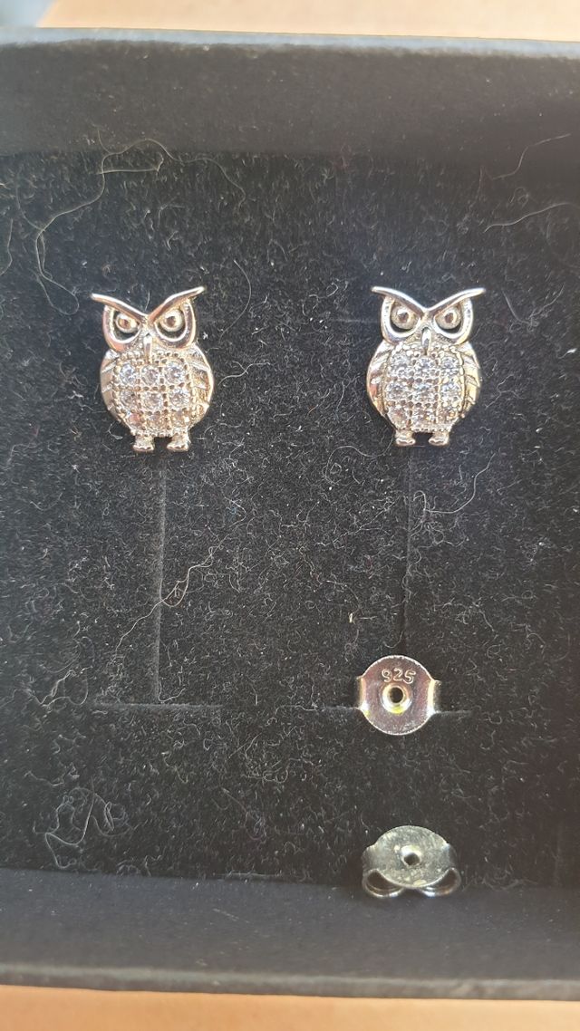 Pendientes de plata y circonitas