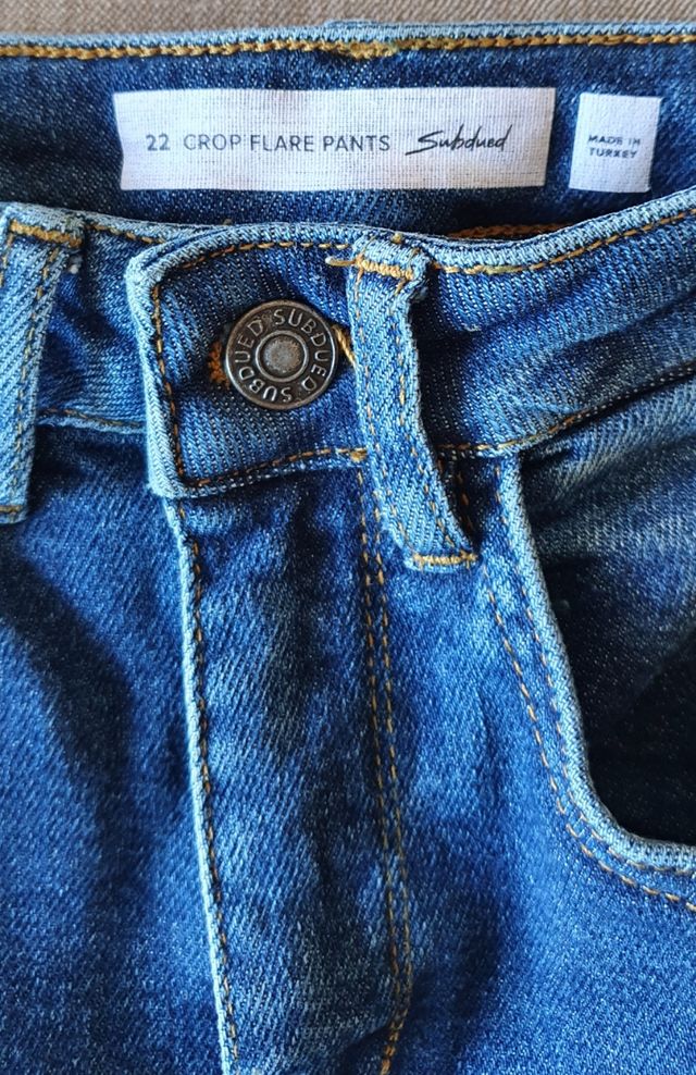 vaquero subdued talla 22 crop flare pants