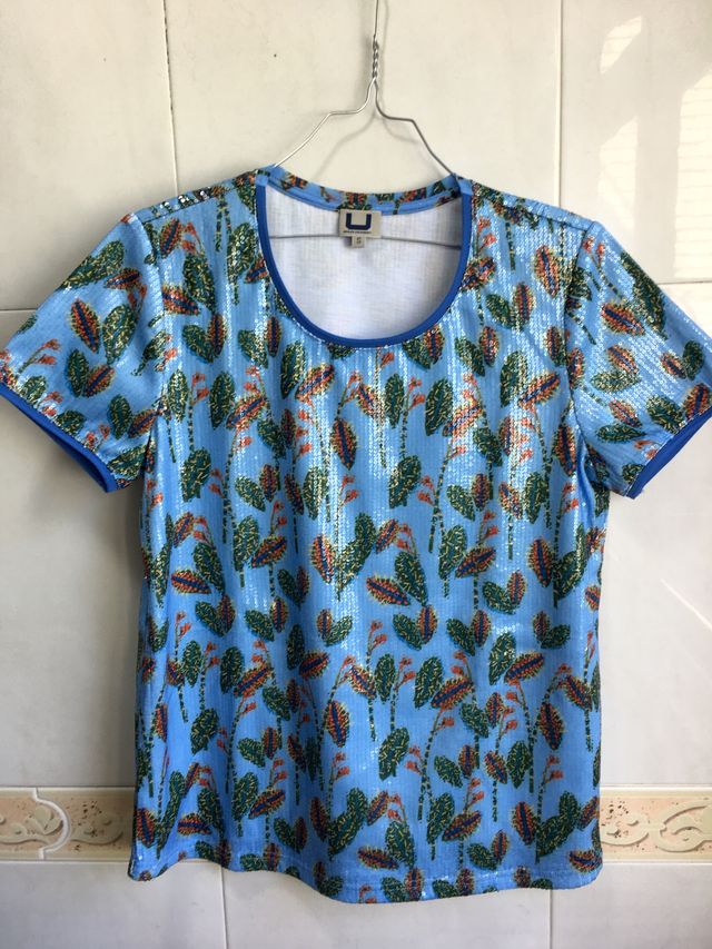 Camiseta de lentejuelas de Adolfo Domínguez T/ S