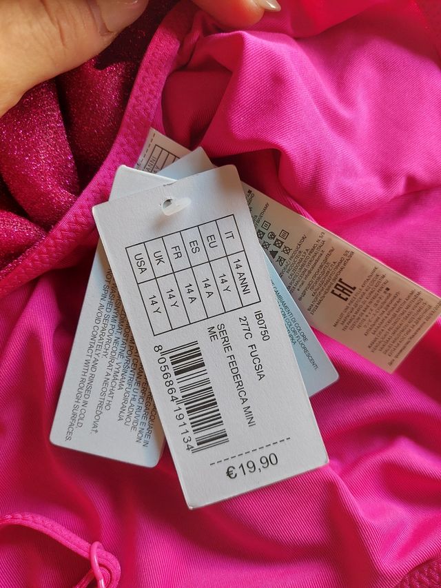 bañador calcedonia fucsia 14 años