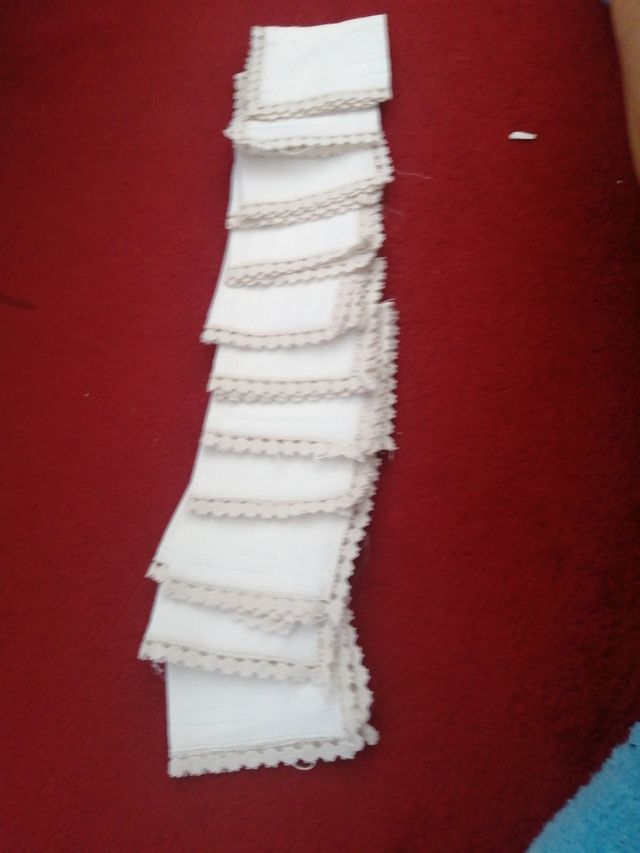 sercilletas de tela de. te y almuerzo