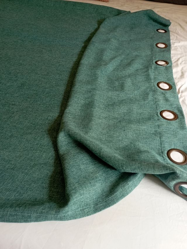 CORTINA TURQUESA 140x168