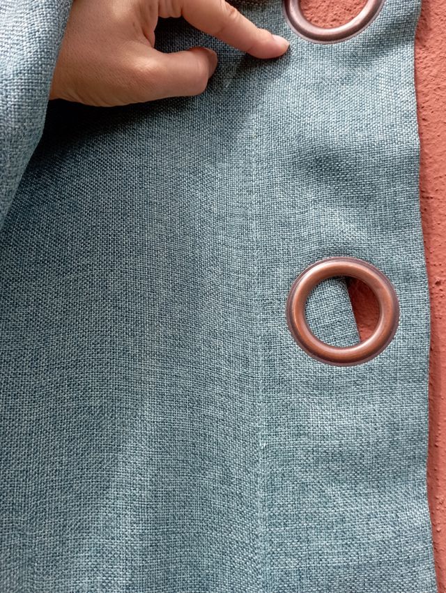 CORTINA TURQUESA 140x168