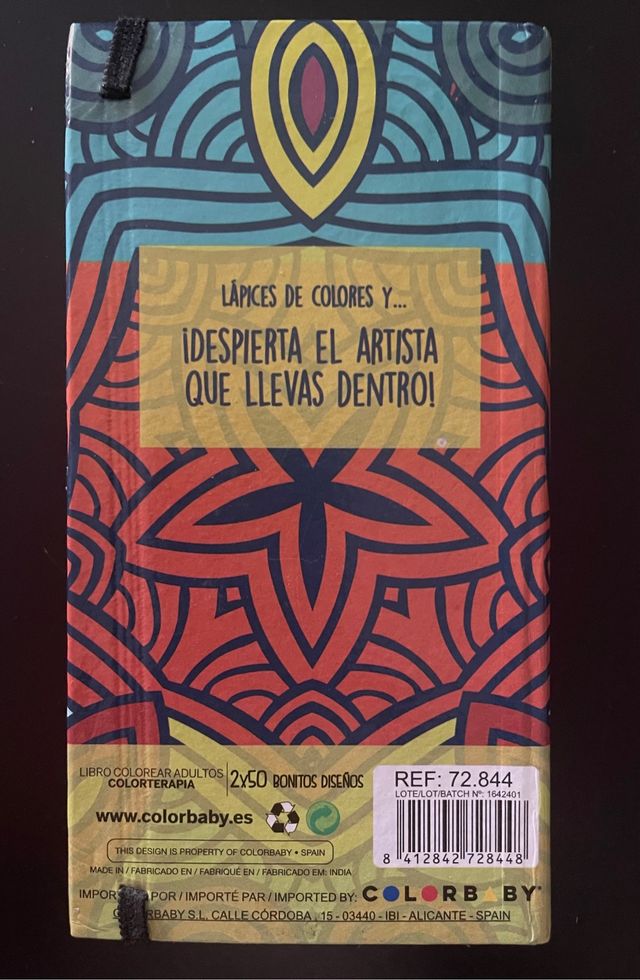 Cuaderno de colorterapia