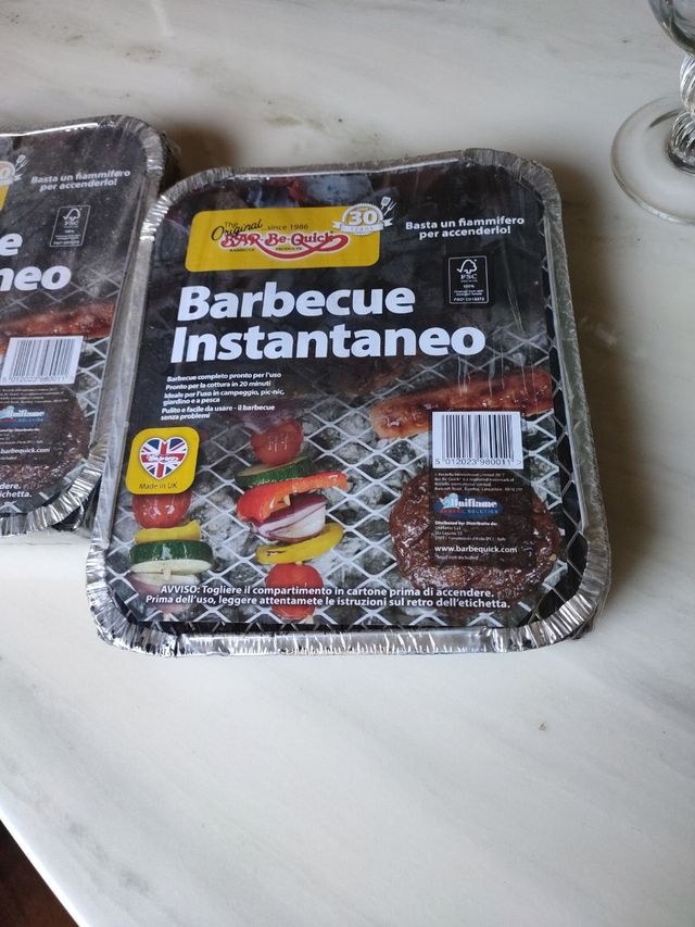 2 confezioni barbecue istantaneo