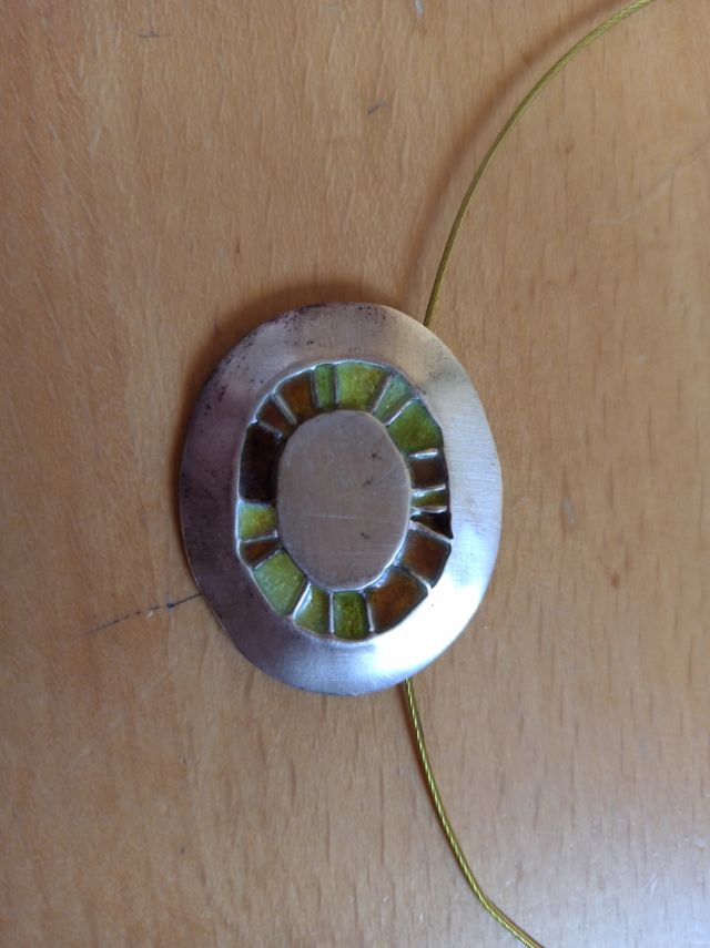 Conjunto collar y pendientes de plata