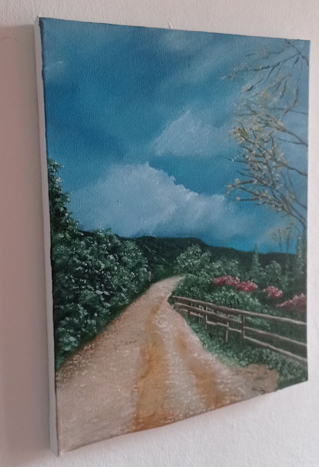 Paesaggio Toscano dipinto su tela