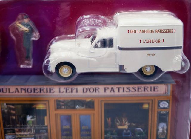 DIORAMA PANADERIA PEUGEOT 203 FURGONET 1/43 ALTAYA