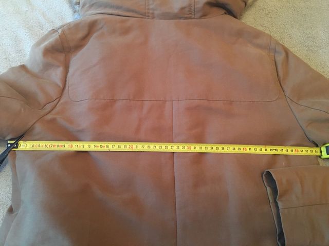 Parka Marrón pelo capucha Talla M