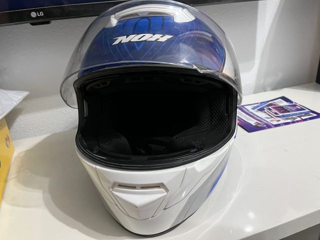 Casco moto con gafas integradas!