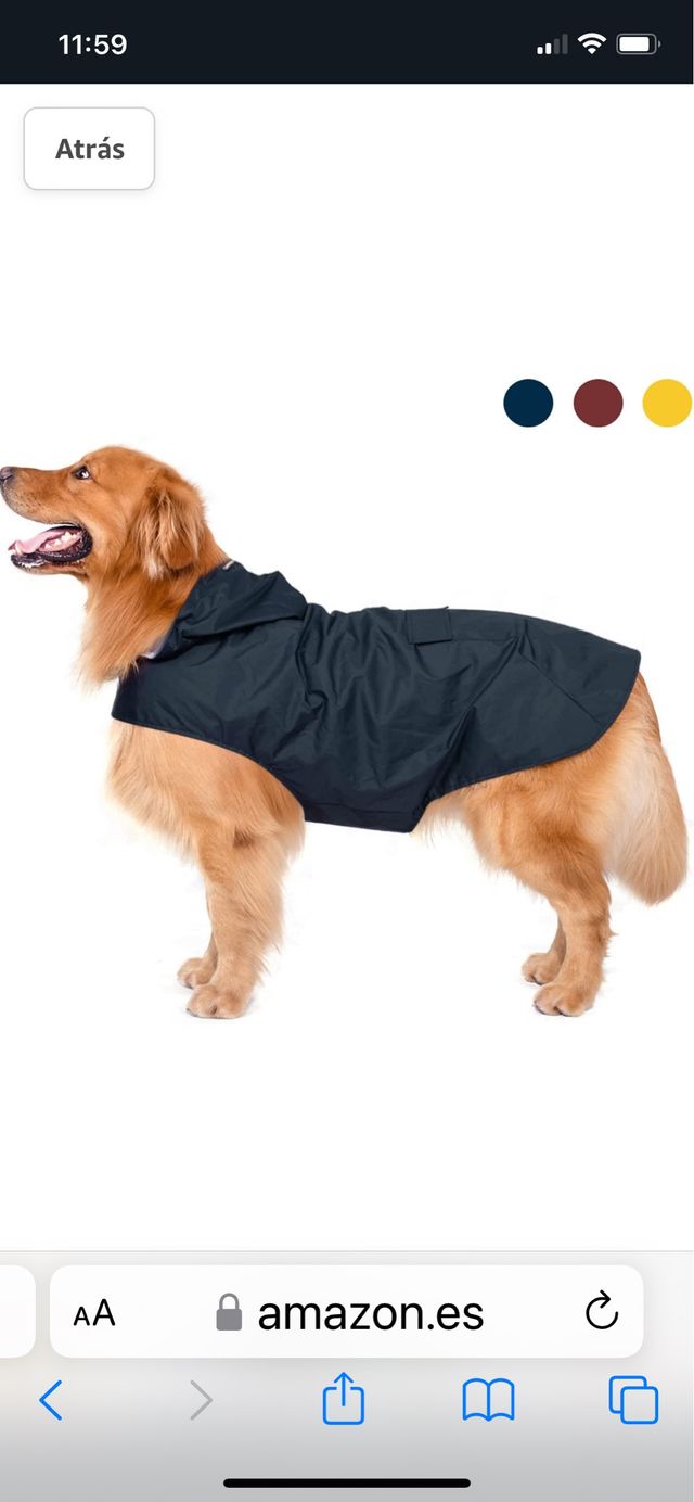 Impermeable para perro mediano
