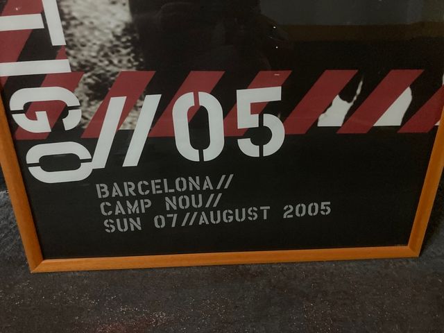Poster enmarcado y acristalado U2 gira 2005