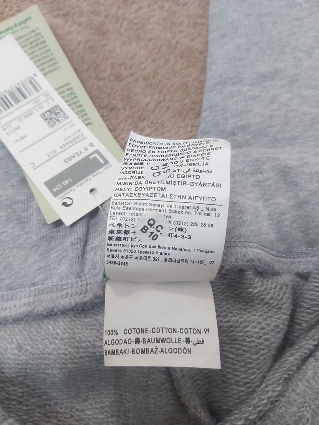 Pantalón unisex infantil Benetton T 8-9 años