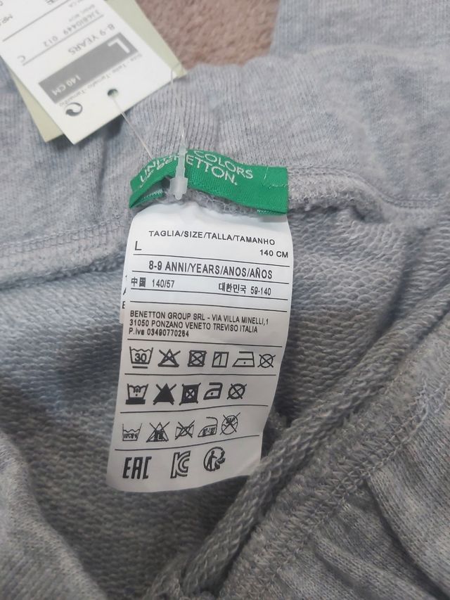 Pantalón unisex infantil Benetton T 8-9 años