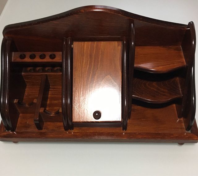 Organizador de escritorio de madera