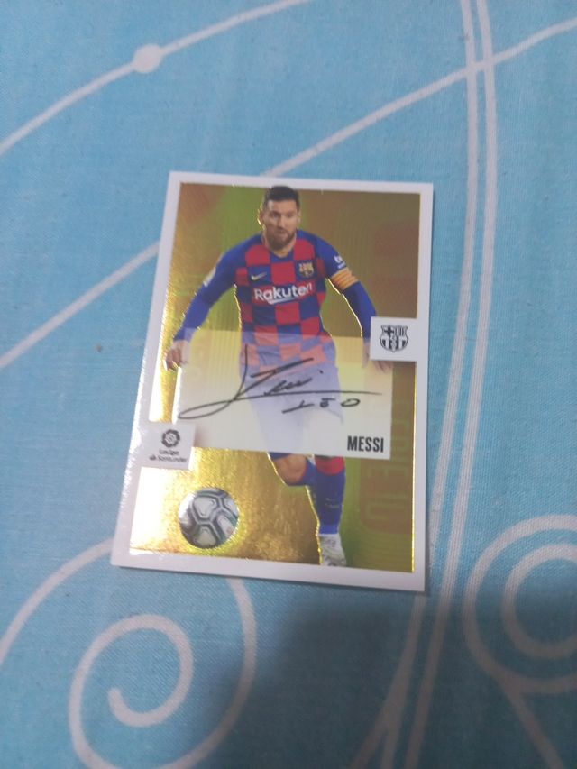 cromo messi firmado temporada 2020/2021
