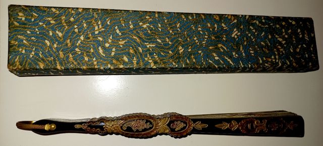 ABANICO SIGLO XIX Pintado a mano L. CASAMAYOR