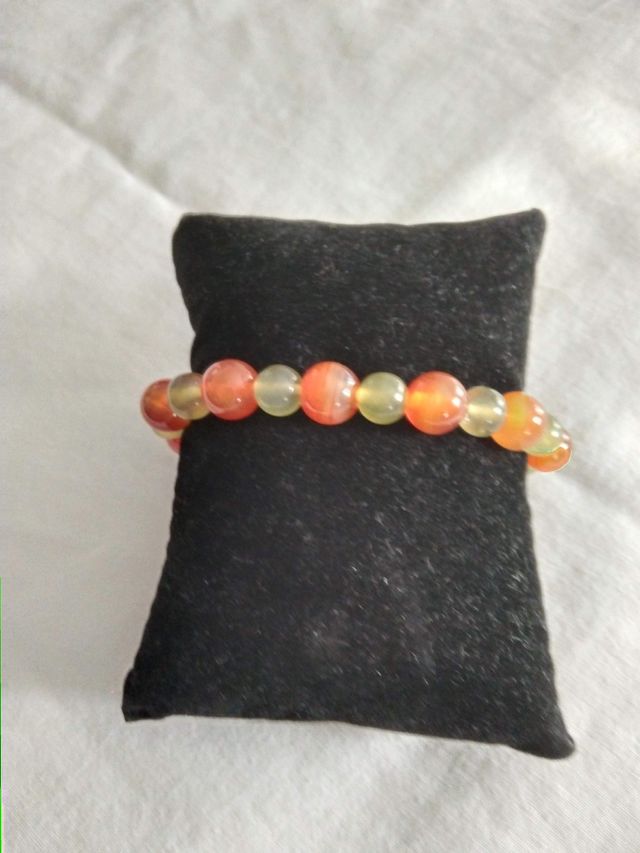 PULSERA CORNALINA Y JADEITA