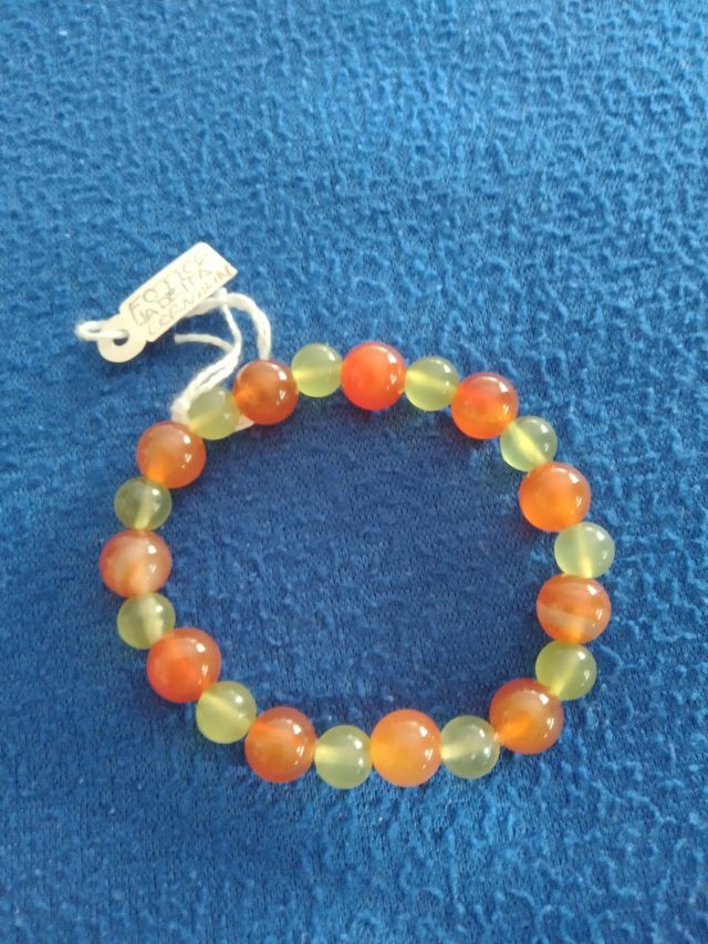 PULSERA CORNALINA Y JADEITA