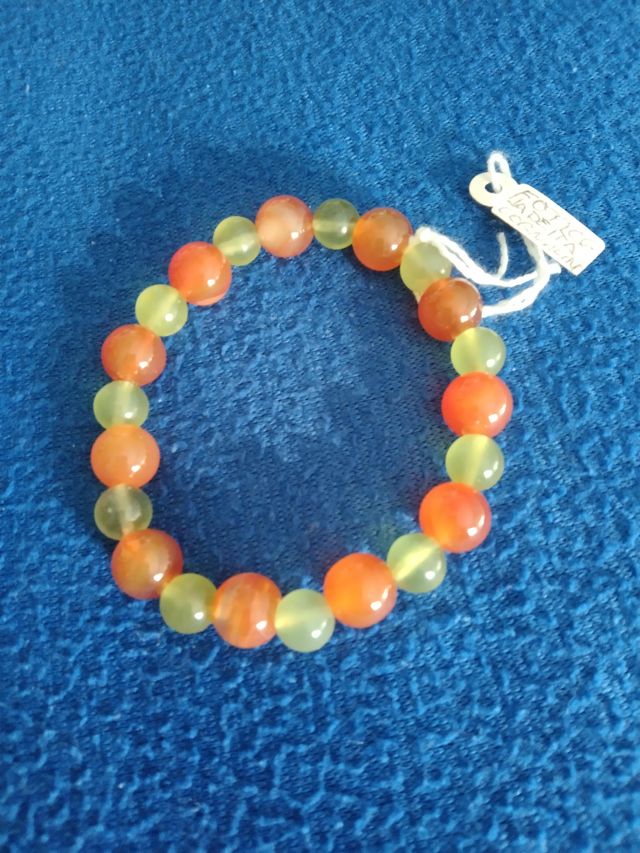 PULSERA CORNALINA Y JADEITA