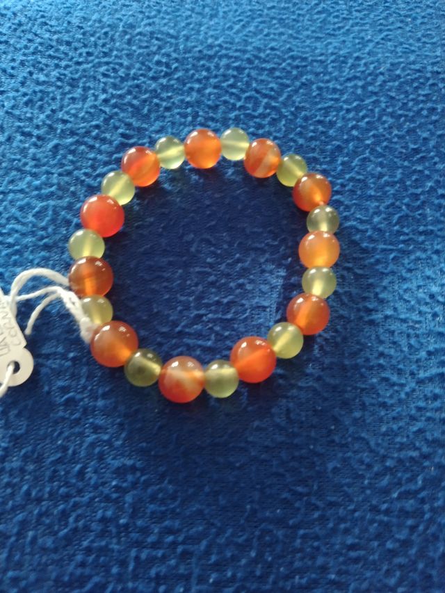 PULSERA CORNALINA Y JADEITA