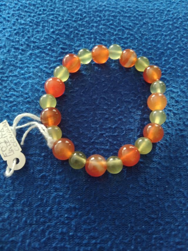 PULSERA CORNALINA Y JADEITA
