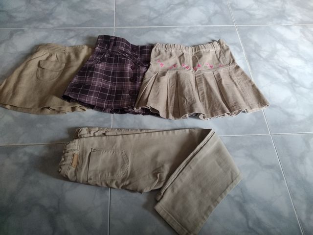 lote faldas y pantalones niña talla 6