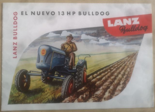 Folleto desplegable del tractor Lanz Bulldog D1306