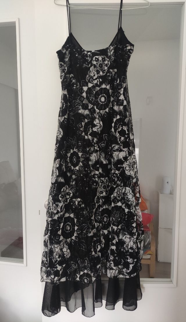 Vestido mujer de verano de fiesta negro 