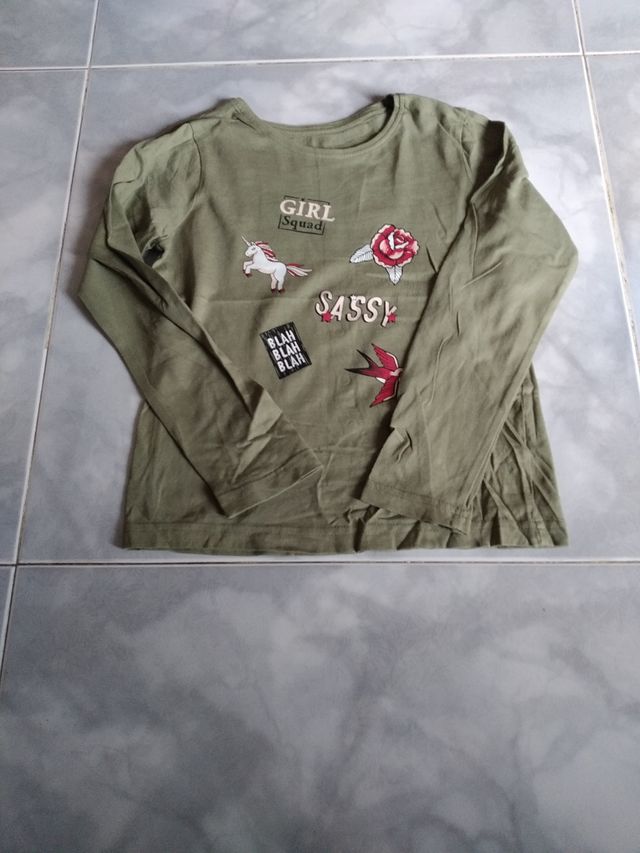 lote camisetas manga larga talla 8