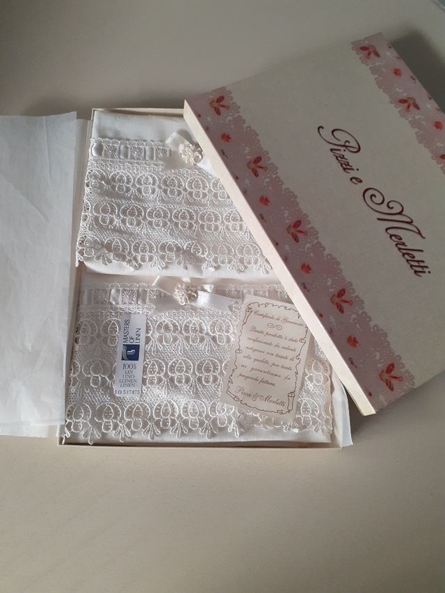 set asciugamani lino