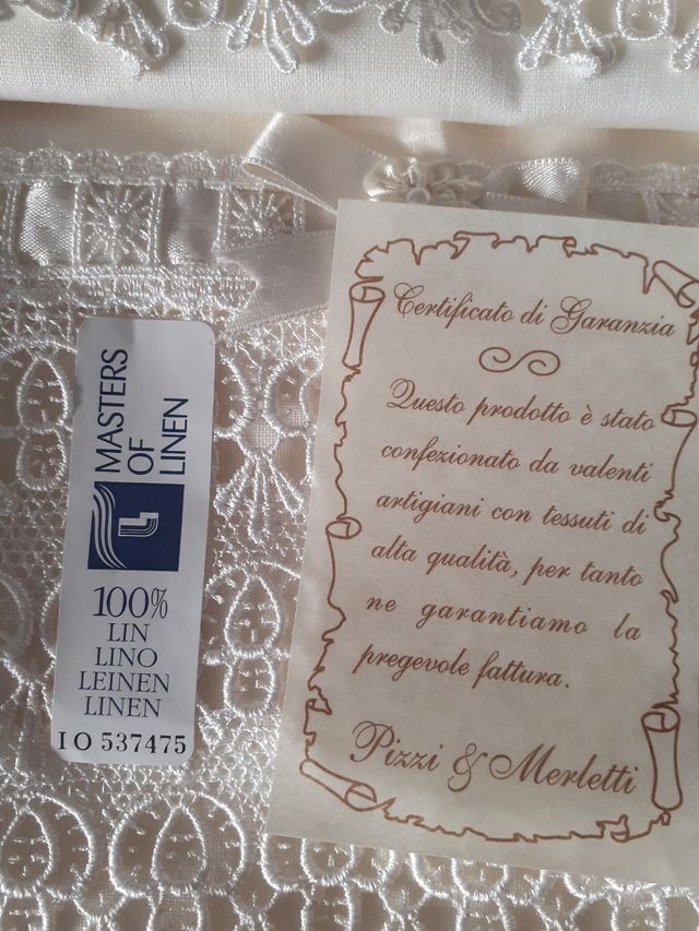 set asciugamani lino