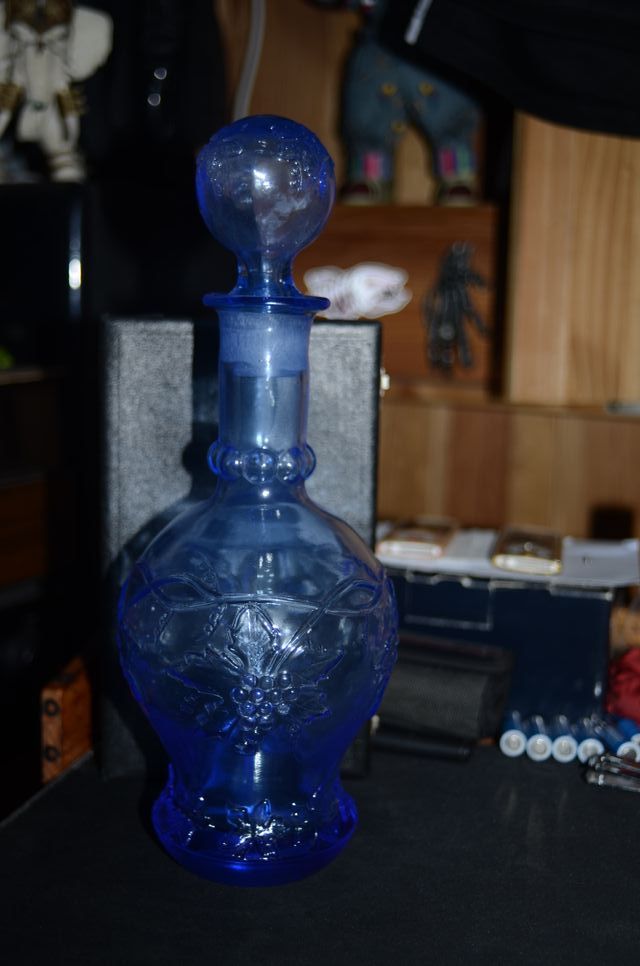 decantador cobalto azul.