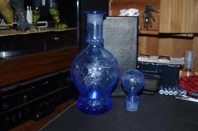 decantador cobalto azul.