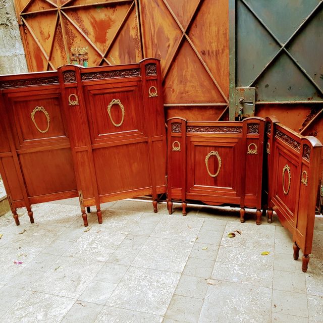 letto matrimoniale liberty