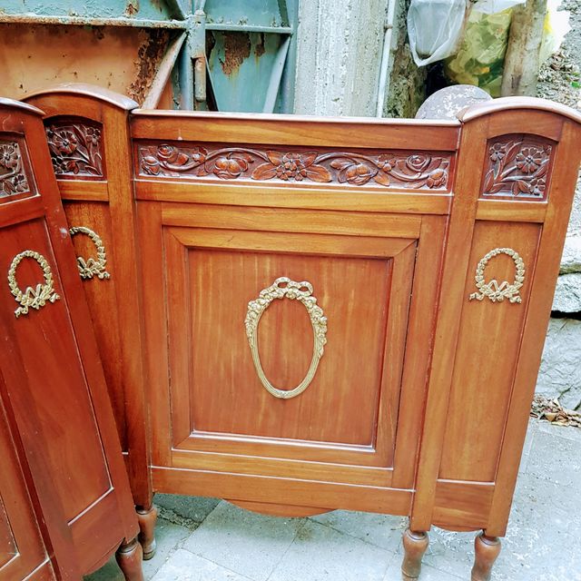 letto matrimoniale liberty