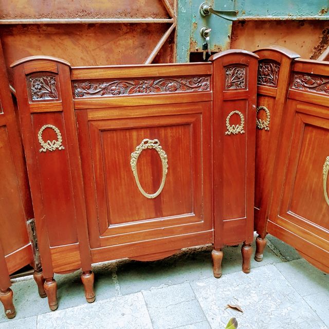 letto matrimoniale liberty