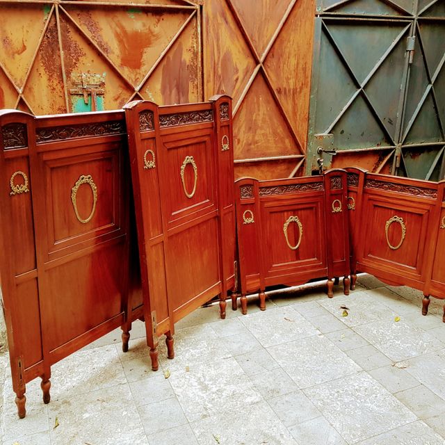 letto matrimoniale liberty