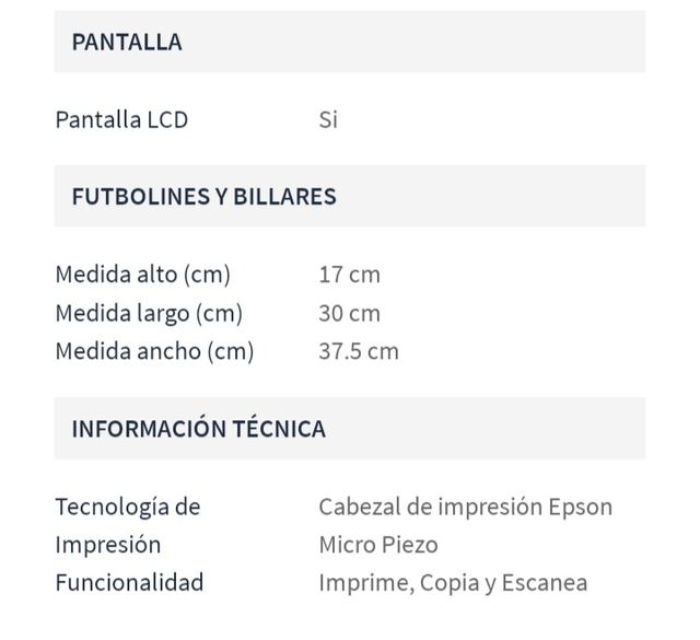 impresora epson xp 3100
